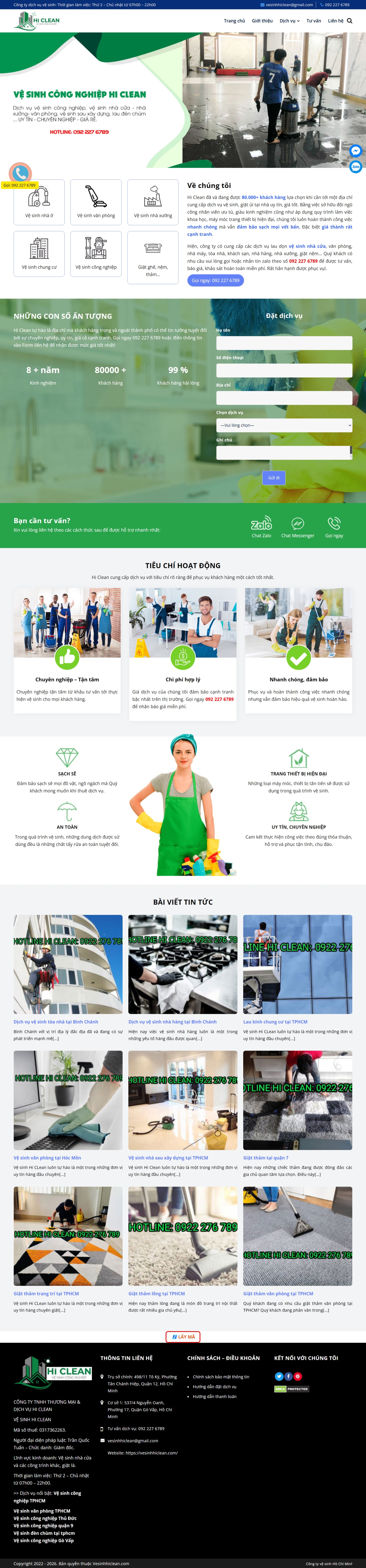 Website vệ sinh VS004