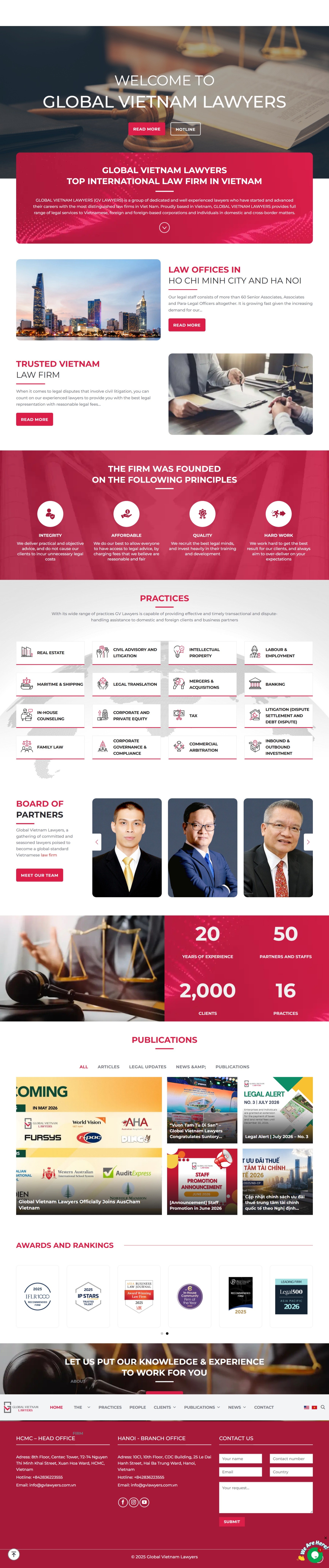 Website luật sư LUAT001