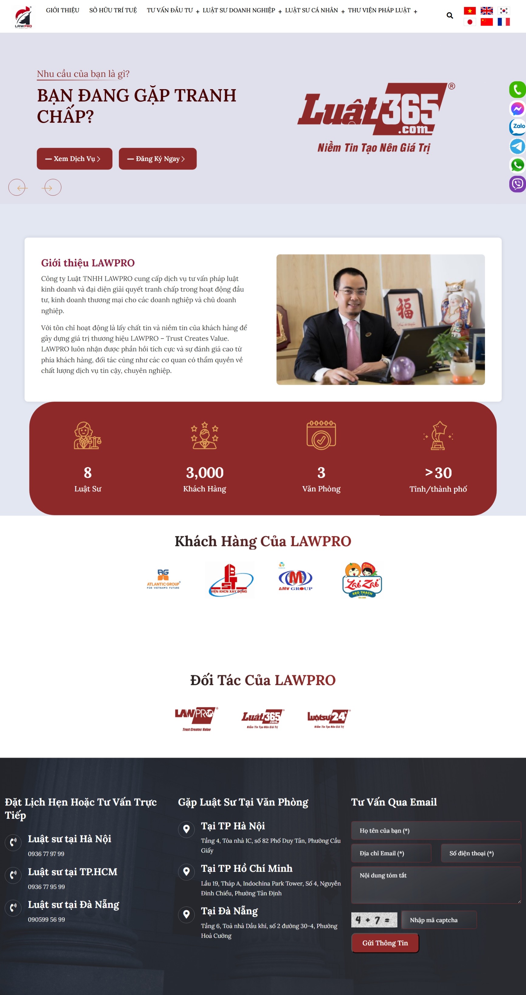 Website luật sư LUAT002