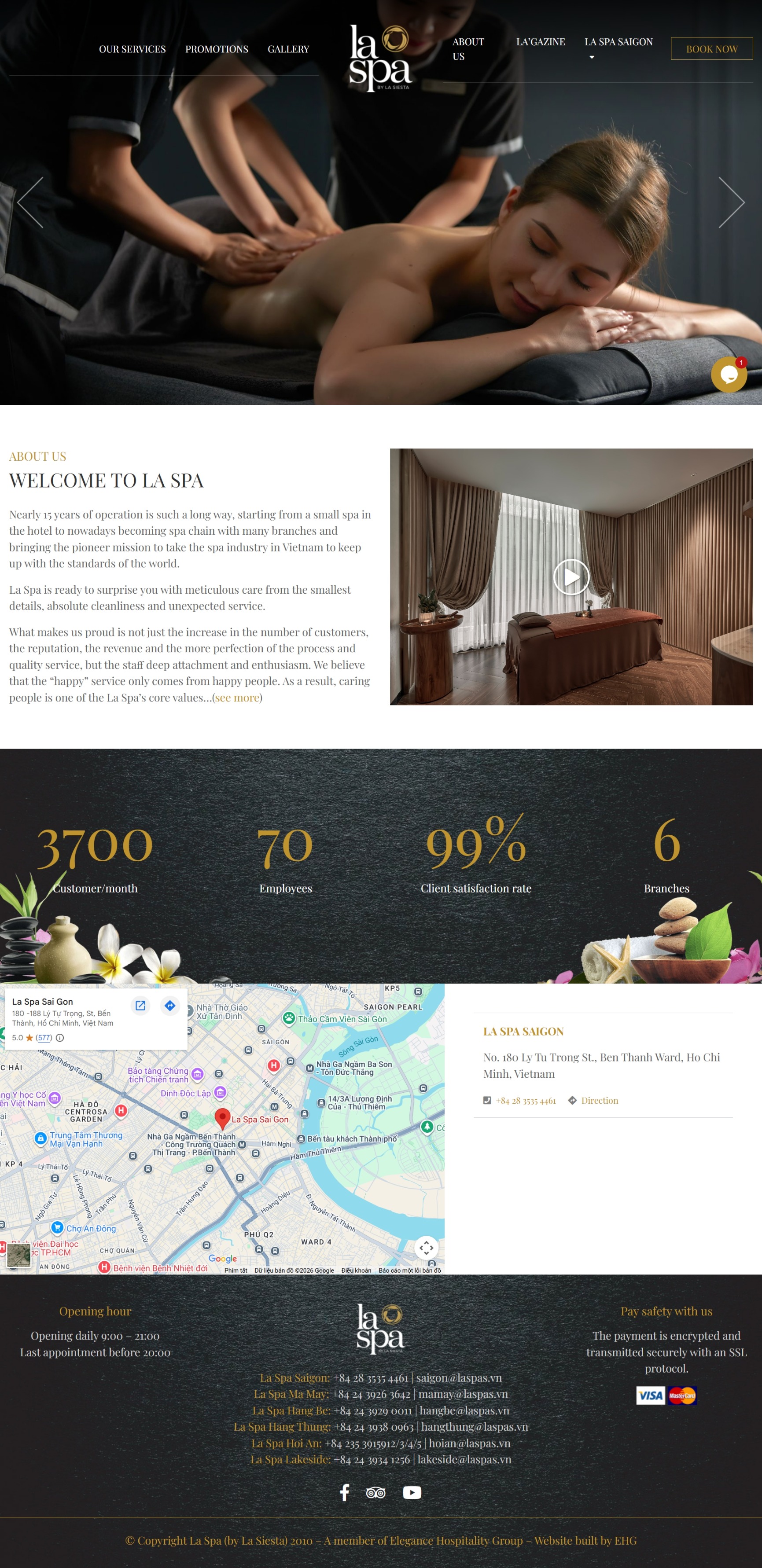 Website spa SPA001